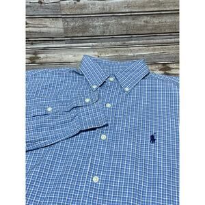 Ralph Lauren Men’s Button Down Classic Fit‎ Long Sleeve Blue Size Small